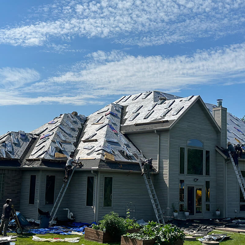 Roof Installation in Progress